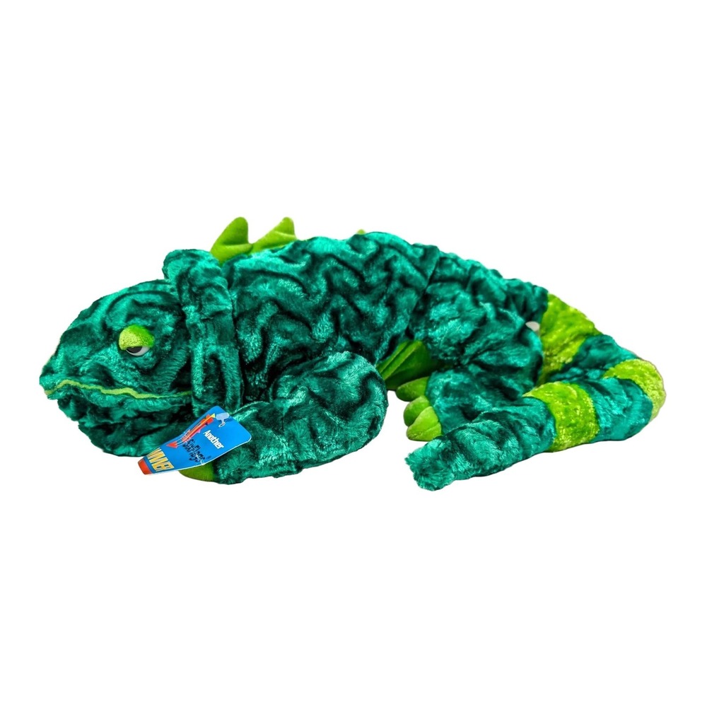 Vintage Six Flags Plush Chameleon, 24 inch NWT